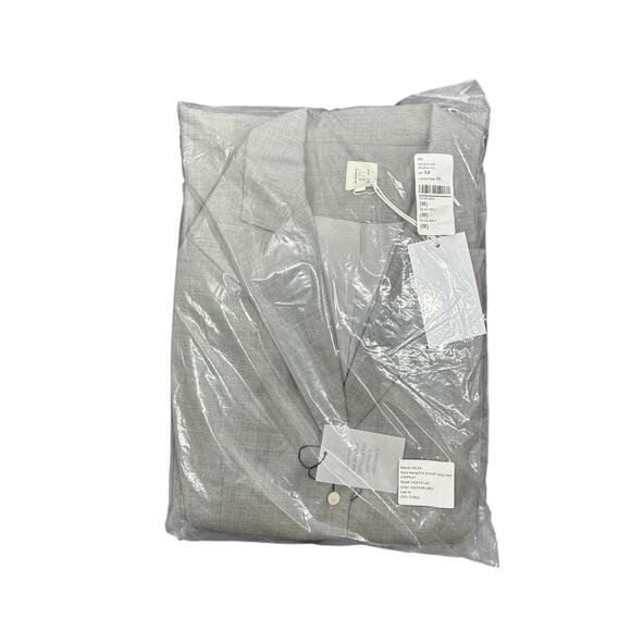 HELSA The Short Meeting 100% Wool Jumpsuit Romper Quiet Luxury Heather Gray M - Picture 10 of 10